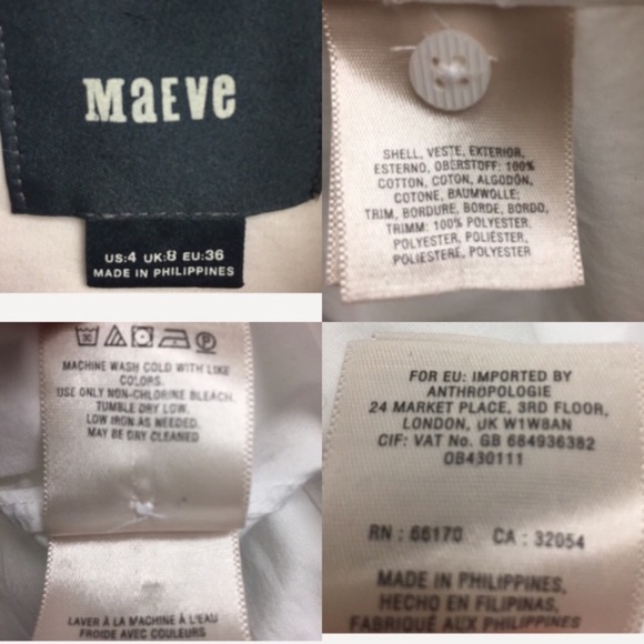 ANTHROPOLOGIE Maeve Pleated Flare Shirt White 4 - Picture 8 of 8